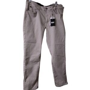 DKNY Pants Men's Size 34x30  Ultimate Stretch Stanton Slim Fit Beige  5 Pockets